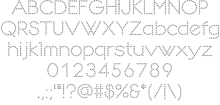 dotted line font free download